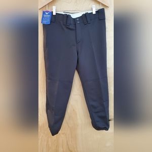 New Womens Mizuno softball pants sz medium black